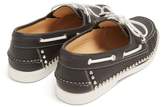 Thumbnail for your product : Christian Louboutin Steckel Stud-embellished Leather Deck Shoes - Mens - Black