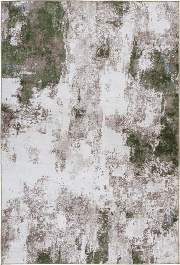 Bayside 8 ft. x 10 ft. Ivory/Green Rustic Marble Area Rug