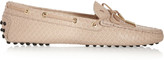 Thumbnail for your product : Tod's Gommino python loafers