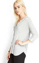 Thumbnail for your product : Forever 21 Buttoned Knit Shirt