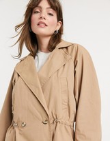 Thumbnail for your product : InWear Mona cropped mac jacket in sand