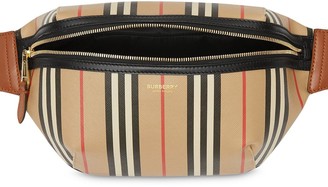 Burberry - Red Coated Canvas Graphic Sonny Bum Bag