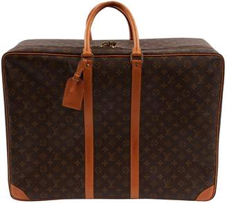 Louis Vuitton Vintage Brown Cloth Travel Bag