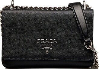 Prada Saffiano Lux Wallet On Chain - ShopStyle