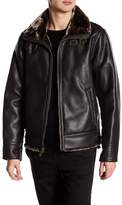 Thumbnail for your product : Karl Lagerfeld Paris Faux Leather Faux Shearling Lined Jacket