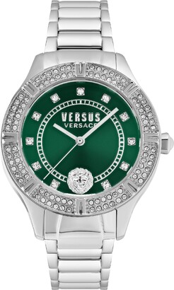 Versus Versace Versus by Versace Women's Canton Road Silver-tone Stainless Steel Bracelet Watch 36mm
