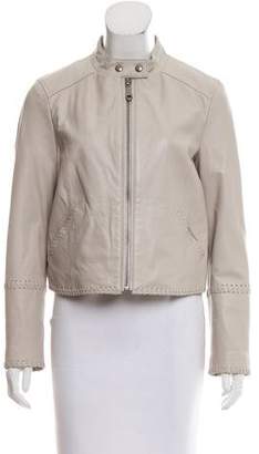 Rebecca Minkoff Collarless Leather Jacket