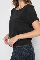 Thumbnail for your product : 7 For All Mankind Short Sleeved Seamed Shell In Noir