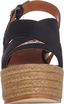 Thumbnail for your product : Lanvin Satin Wedge Espadrille Sandals-Black