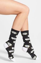 Thumbnail for your product : K. Bell Socks Socks 'Bleeping Words' Crew Socks