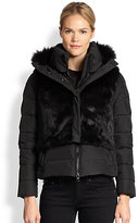 Thumbnail for your product : Add Down 668 Add Down Puffer & Fur Vest Jacket