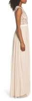 Thumbnail for your product : Adrianna Papell Beaded Mesh Gown