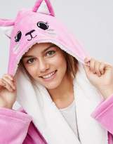Thumbnail for your product : ASOS Petite Novelty Cat Robe