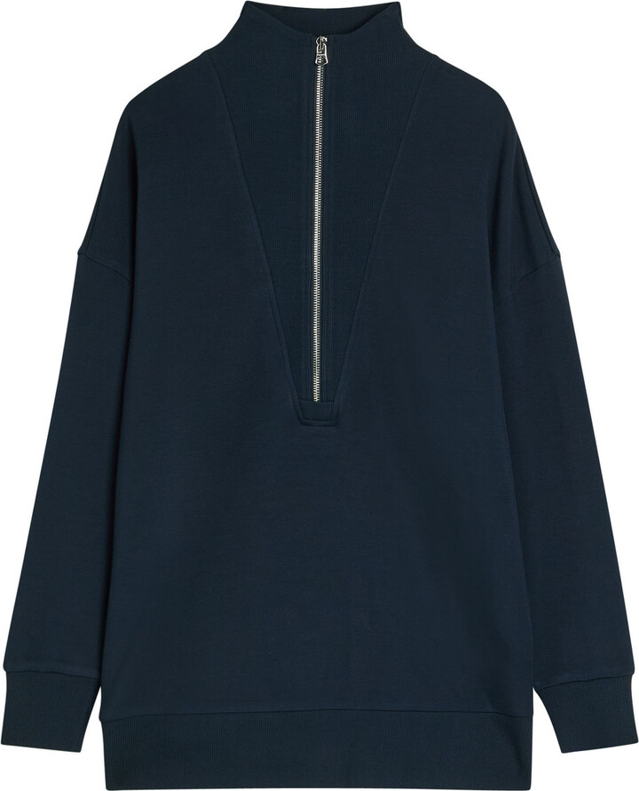 Varley Masie Half-zip Stretch-jersey Sweatshirt