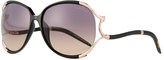 Thumbnail for your product : Roberto Cavalli Round Dropped-Arm Sunglasses, Black/Gray