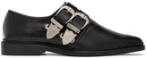 Thumbnail for your product : Toga Pulla Black Two-Buckle Western Oxfords