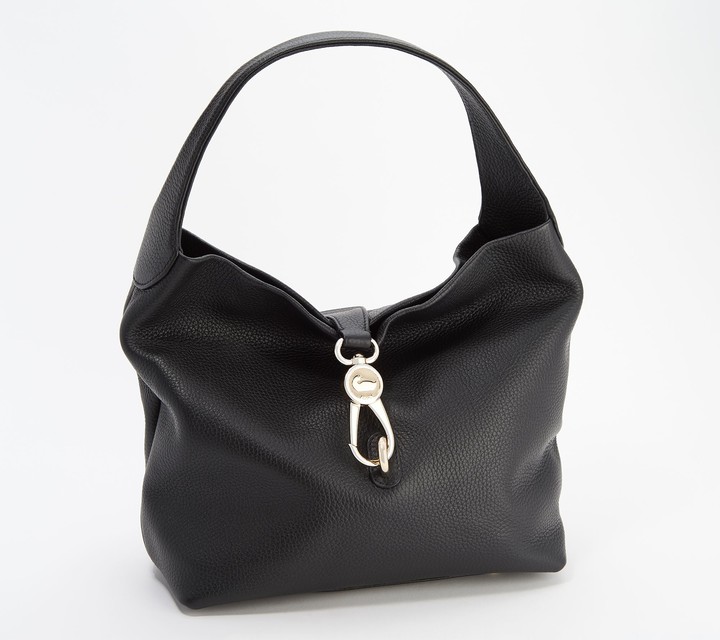 dooney & bourke pebble grain logo lock shoulder bag