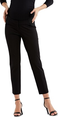 A Pea in the Pod Maternity Straight-Leg Twill Pants