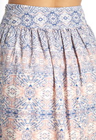 Thumbnail for your product : Forever 21 Pastel Tribal Print Skirt