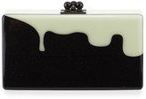 Thumbnail for your product : Edie Parker Jean Slim Box Clutch Bag, Obsidian Sand/Glow