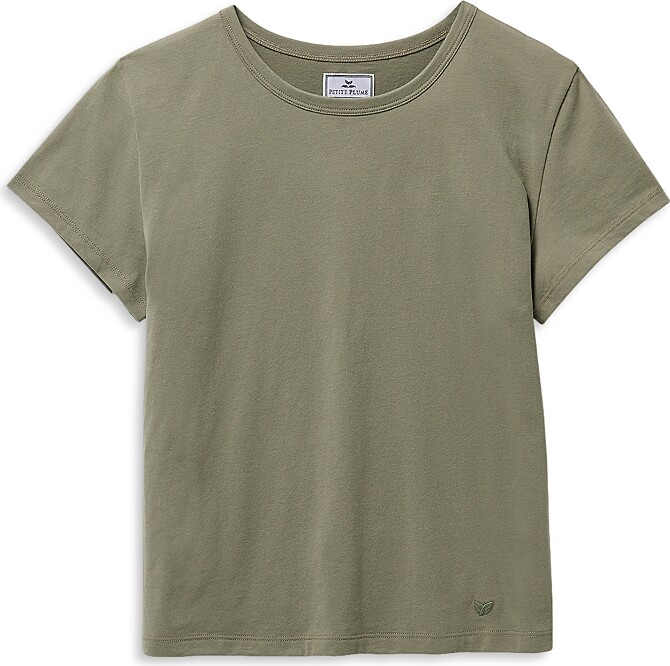 Petite Plume Pima Cotton Short Sleeve Pajama Tee