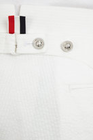 Thumbnail for your product : Thom Browne Seersucker Cuffed Trousers