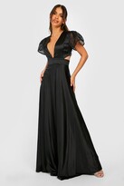Thumbnail for your product : boohoo Satin Organza Occasion Maxi Dress