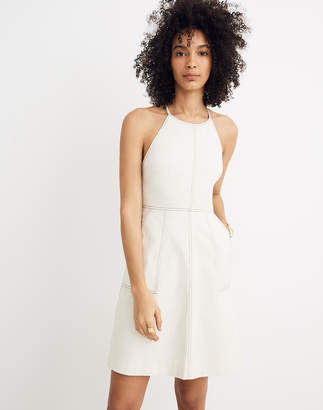 Madewell Top-Stitched Crisscross Mini Dress