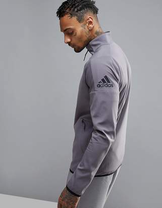 adidas Zne Track Top In Grey S98687
