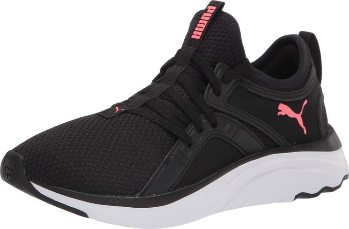 black and pink pumas