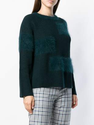 Lorena Antoniazzi faux-fur embellished jumper
