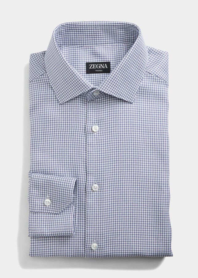Ermenegildo Zegna Men's Mini Houndstooth Dress Shirt ShopStyle