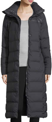 The North Face Cryos Long Zip-Front Quilted Puffer Parka Coat
