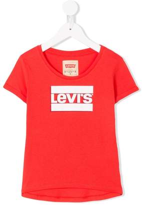 Levi's Kids shadow logo print T-shirt