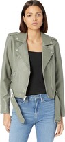 Thumbnail for your product : Levi's Faux Leather Fashion Moto (Sage) Women's Clothing