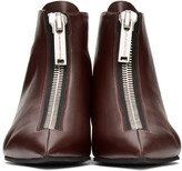 Thumbnail for your product : Stella McCartney Burgundy Zipit Ankle Boots
