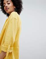 Thumbnail for your product : Bershka linen blazer in yellow