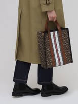 Thumbnail for your product : Burberry Sm Monogram & Canvas Tote Bag