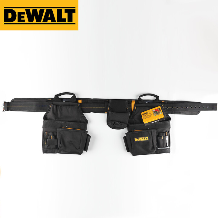 DeWalt Multi-Pocket Tool Waist Pack, designed for pros. Durable for daily job - site use, it has 16 pockets for tool storage