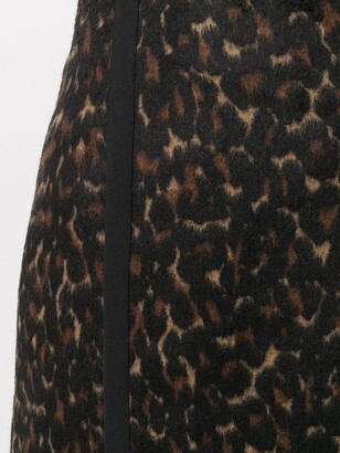 Sandro Lepy leopard skirt
