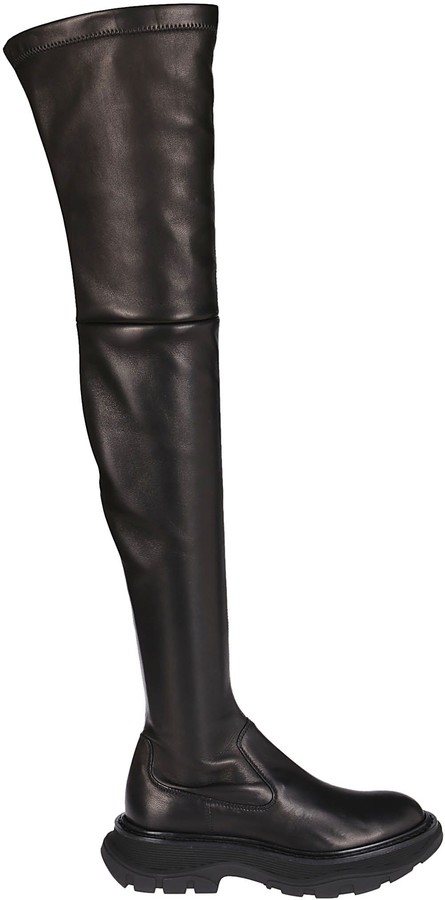 thigh high rubber boots