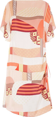 Fendi Layering Color Trims Short Dress - ShopStyle