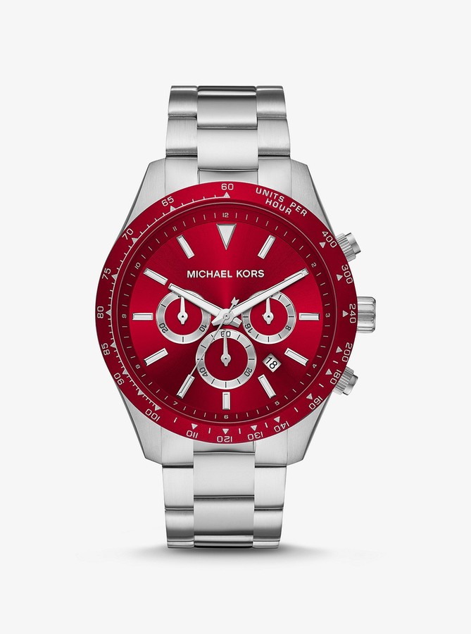 michael kors mens watches red