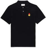Thumbnail for your product : Ami + The Smiley Company Logo-Appliquéd Cotton-Pique Polo Shirt