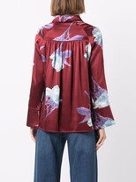 Thumbnail for your product : L'Autre Chose Floral-Print Silk Shirt