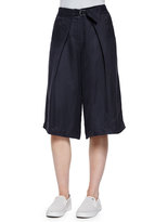 Thumbnail for your product : Tibi Belted Pleated Twill Culottes