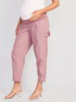 Old Navy Maternity Rollover-Waist Workwear Pants - ShopStyle