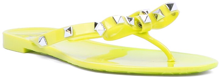 studded bow tie sandals