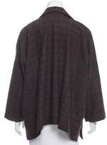 Thumbnail for your product : eskandar Plaid Oversize Knit Jacket