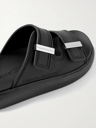 Alexander McQueen Rubber Exaggerated-sole Sandals - Black